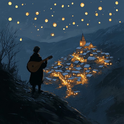 An instrumental piece that merges the soft tones of the lute with ambient soundscapes, creating an ethereal melody that conveys deep longing and homesickness during the holiday season.