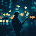 smooth guitar melodies echo through midnight urban streets