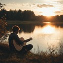 calm, gentle tune mirroring summer evening reflections