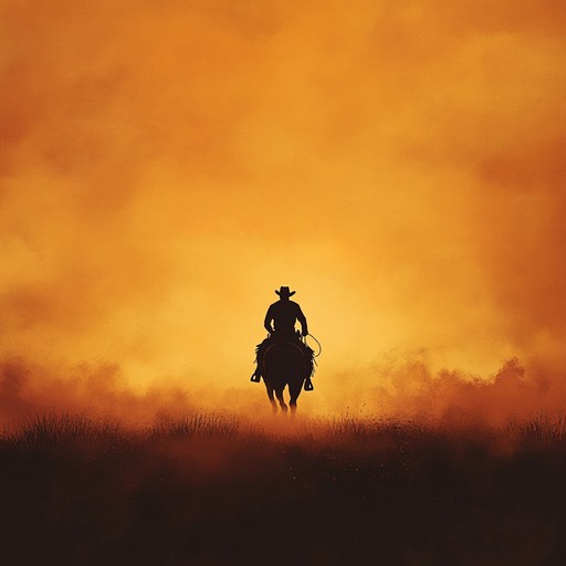 Journey through a hypnotic soundscape of the old west, where the vast openness of the desert merges with eerie ambient echoes. The piece captures the silence of dry lands, infused with the occasional distant coyote howl and the soft, rhythmic gallop of a lone rider. The composition evokes an entrancing sense of solitude, blending haunting melodies with minimalistic instrumentation that mimics the boundless horizons.