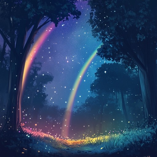 Immerse yourself in an enchanting lullaby with gentle, joyful, and comforting instrumentation, perfect for a magical night filled with dreams of starlit skies and rainbow bridges. Each note brings a sense of calm and wonder, creating the perfect bedtime soundscape.