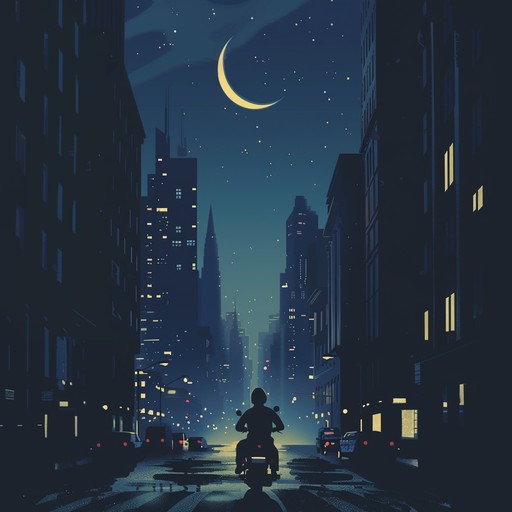 This track captures the essence of a nocturnal odyssey through the bustling city streets, blending atmospheric synths with deep bass and crisp snares that reflect the city's vibrant nightlife