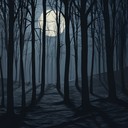 haunting melodies through the silent, dark woodland night.