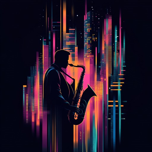 A sophisticated instrumental track that fuses jazzy saxophone melodies with deep house rhythms, creating an urban nighttime atmosphere perfect for lounging or dancing.