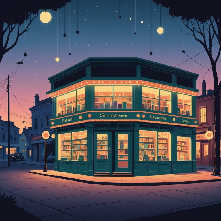 Exploring further the concept of a toyshop with enchanted toys that come alive in the shadowy light of twilight, offering a soundtrack that complements the magical yet slightly sinister atmosphere.