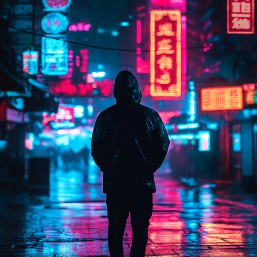 An atmospheric track that blends futuristic synths and pulsing beats to evoke the tension and mystery of a dystopian cityscape.