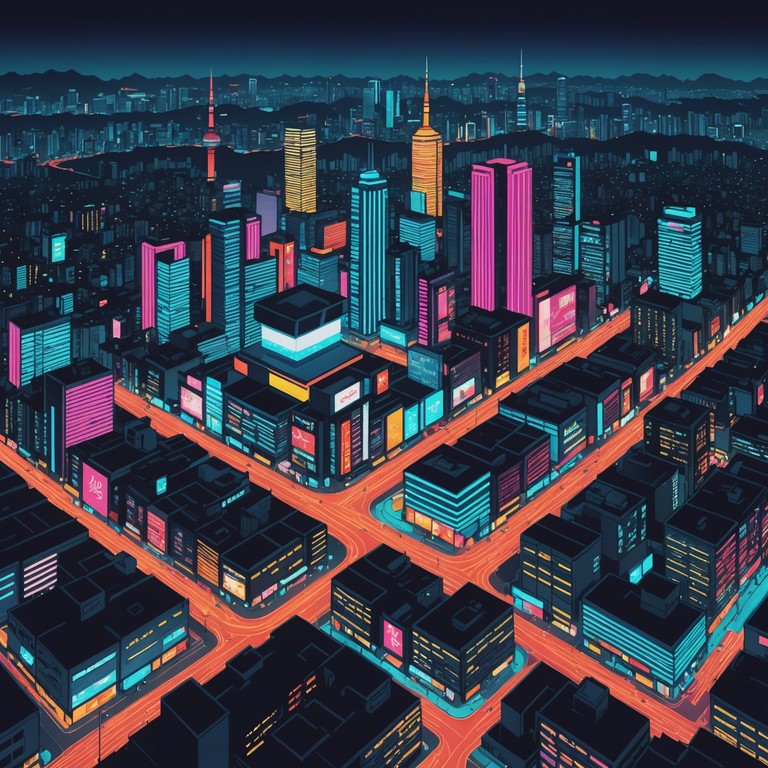 This alternative title emphasizes the urban inspiration of the track, focusing on the glowing dreams one might have while exploring the city at night, driven by the vibrant and joyful sounds of kpop.