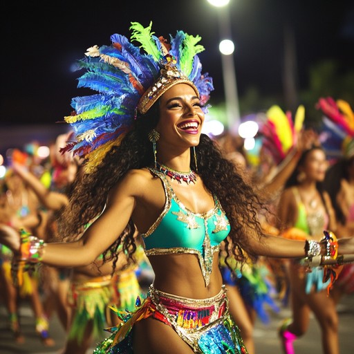 A vibrant instrumental piece that encapsulates the energetic rhythms and joyful melodies of brazil's carnival, featuring dynamic percussion and lively brass to evoke a festive atmosphere.