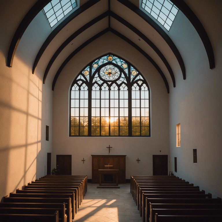 This tranquil instrumental piece evokes the quietude and reverence found in early morning chapel solitudes. The song employs introspective harp melodies that transport the listener to a serene spiritual environment, ideal for reflection and personal worship. The melodic flow mimics gentle waves of faith washing over the soul, providing an auditory escape to a place of peace and divinity.