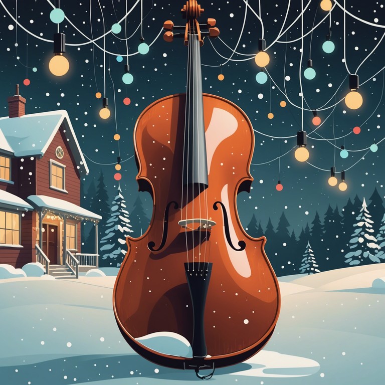 Imagine navigating through a snow laden forest, the crisp air filled with the tense yet beautiful cello notes hinting at secrets untold within the winter landscape.