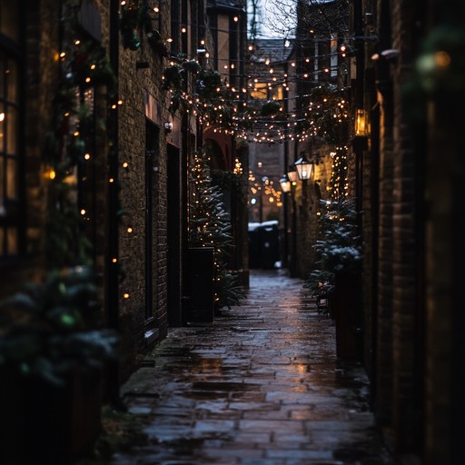 Immerse yourself in a dark, gritty holiday ambiance within the bustling city streets. Echoes of electric guitars create an eerie, raw atmosphere that contrasts with flickering festive lights. Ideal for those seeking a unique, captivating holiday sound.