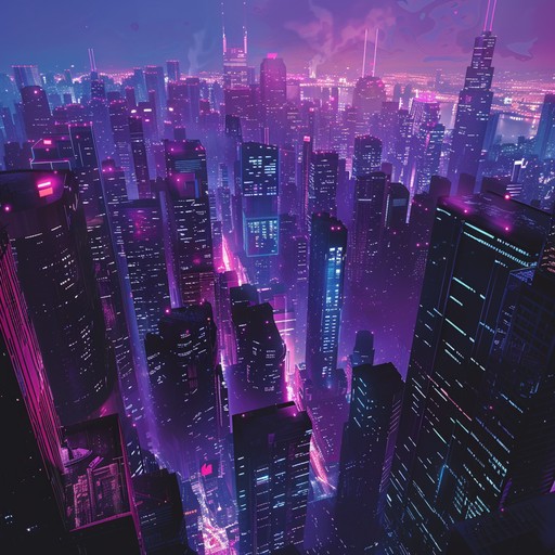 Dive into a high energy cyberpunk adventure filled with electrifying synths, pulsating basslines, and futuristic soundscapes that transport you to a neon soaked metropolis. This instrumental track captures the spirit of a dystopian world teeming with excitement and danger.