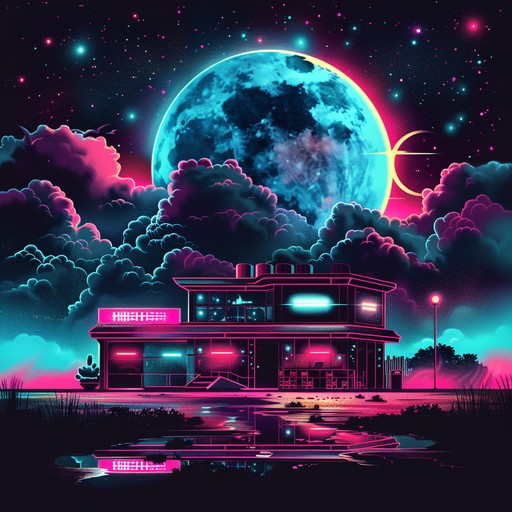 Delve into a soundscape filled with bright, synth-driven melodies that evoke the vibrant nightlife and futuristic vibes of the 1980s. This track features a rich blend of analog synths, alongside classic drum machines to capture the essence of a journey through neon-lit streets, underpinned by a catchy bassline and dreamy arpeggios that provide a sense of endless motion and excitement