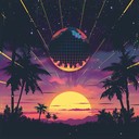 an upbeat disco instrumental perfect for dancing the night away