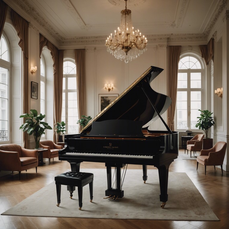 This track features a smooth, flowing piano piece designed as background music for high end environments, providing a soothing, unobtrusive but sophisticated auditory experience that enhances the ambiance without overpowering conversation. Perfect for creating a luxurious, relaxed atmosphere in settings such as upscale lounges, waiting rooms, or during formal gatherings.