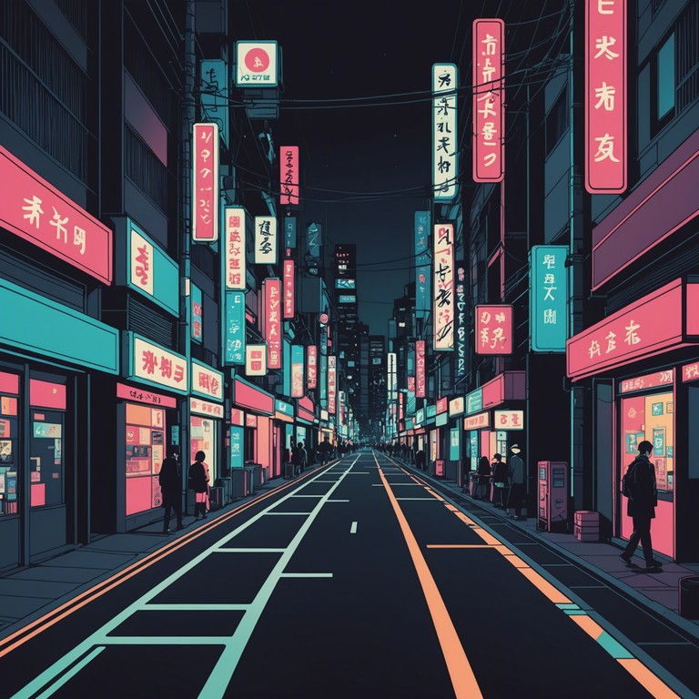 This track combines enigmatic synthesizer melodies with the energetic pulse of j pop to create a mysterious yet engaging atmosphere. Perfect for exploring the hidden sides of a bustling metropolis at night.