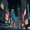 instrumental synthpop anthem reflecting urban nights full of life