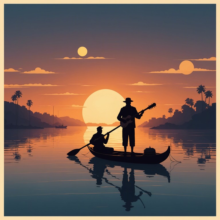 This track captures the essence of a joyful morning on the ganges river, blending traditional indian raga with energetic rock elements to create a lively and uplifting mood. The sitar leads the melody, accompanied by electric guitar riffs and rhythmic percussion, embodying both spiritual peace and dynamic energy.