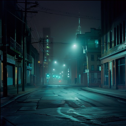 Experience a chilling, cinematic journey through deserted urban streets at night. This track utilizes a combination of ethereal synths and deep, rumbling basslines to create an eerie and unsettling atmosphere. The soundscape is punctuated by distant sirens and ghostly whispers, drawing the listener into a dystopian urban environment that feels both nostalgic and foreboding.