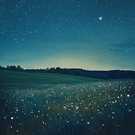 A celestial symphony that brings the listener to a tranquil night under a starlit sky. The orchestration features delicate strings, soft woodwinds, and gentle brass, creating an ethereal and peaceful soundscape. Subtle crescendos and decrescendos guide an emotional journey, helping you feel the serene connection to the night sky. Imagine lying in a meadow, gazing at the stars, feeling utterly serene and at peace.