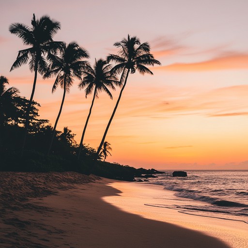 Immerse yourself in the warm and gentle embrace of tropical sunset dance, a mellow salsa track characterized by smooth and soothing rhythms and melodies that transport you to a tranquil beach at sunset. The delicate and flowing instrumentation blends seamlessly to create a serene and calming atmosphere