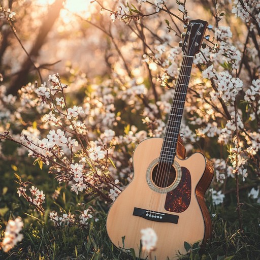 An uplifting, serene folk melody dominated by acoustic guitar strums, aiming to inspire hope and tranquility. The piece captures the gentle golden light of dawn, evoking the promise of a new day filled with peace and opportunities.