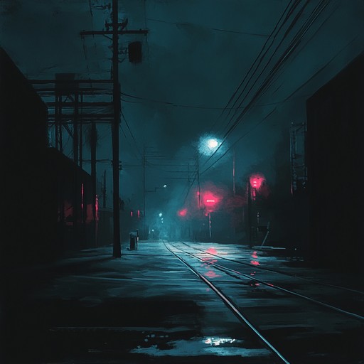 An evocative reggaeton composition filled with shadowy drumbeats and a dark toned synth that paints a picture of eerie city streets at night, capturing the listener's imagination with its brooding yet rhythmic allure