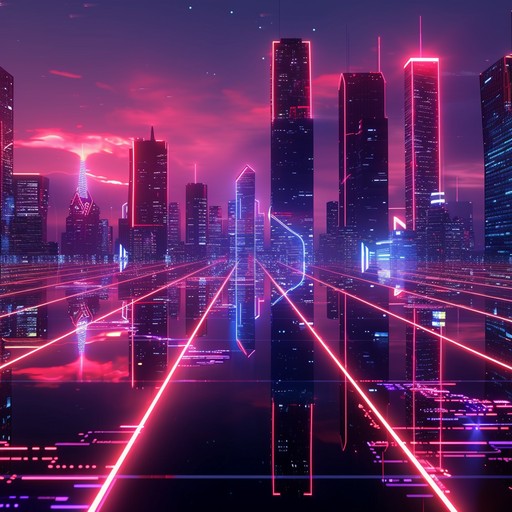 Engage in a heart pounding night run through a cyberpunk metropolis filled with pulsating rhythms and electric tension, capturing the essence of a high stakes pursuit in a futuristic world.