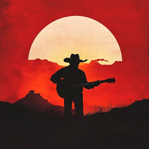 A captivating instrumental piece that evokes the warm, dusty landscapes of the old west, intertwined with sensual, slow burning melodies. The track combines classic western guitar twangs with smooth, sultry undertones, creating an atmosphere of mystery and allure under the setting sun.