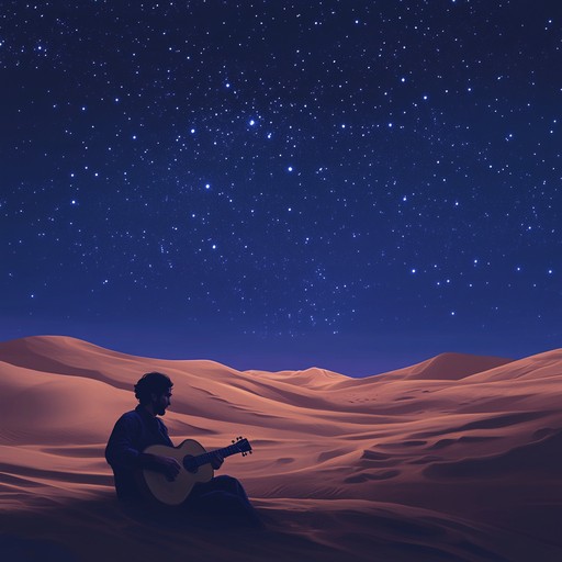 An instrumental piece blending traditional middle eastern scales with ambient textures, creating a mystical journey through desert landscapes under starlit skies