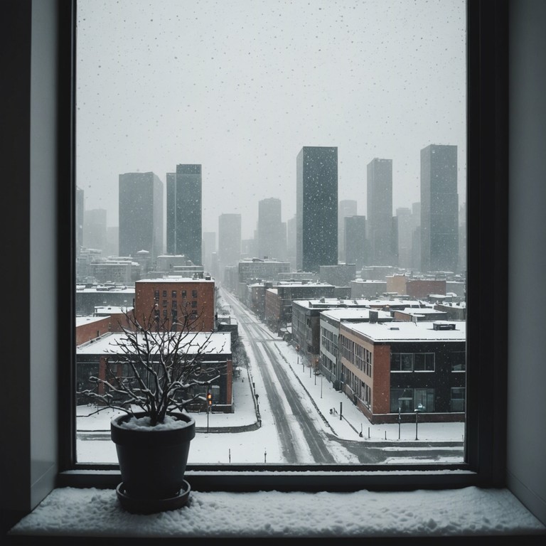 Imagine a cozy winter evening as a gentle snowfall blankets the quiet city, all seen from the warmth of a softly lit room. Warm glow in winter combines soothing melodies and mild electronic elements to create a sense of peace and homey comfort. It's an electronic track that captures the essence of warmth and serenity during the cold season through its minimalistic but heartwarming instrumental use.