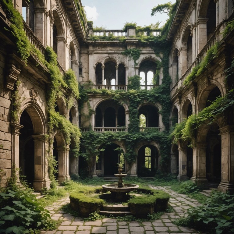 Delve deeper into the sonic exploration of a once magnificent palace, now reclaimed by time and nature, where echoes tell forgotten stories of grandeur and desolation.