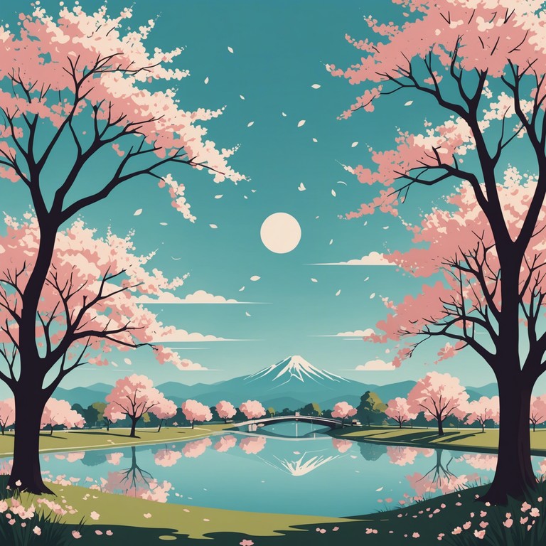 The song captures the serene beauty of cherry blossoms in full bloom, gently swaying in the breeze of a warm spring day in tokyo. Each note meticulously crafted to evoke a sense of peace and renewal, akin to watching petals slowly drifting down a quiet stream.