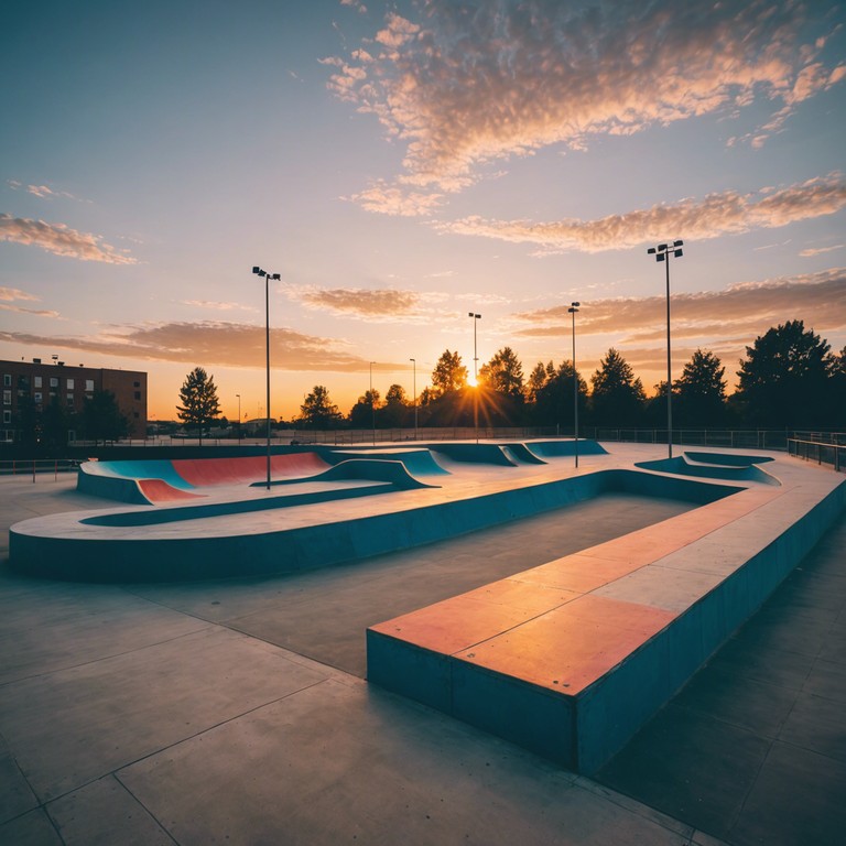 Imagine a musical piece that captures the essence of a skatepark; gritty, dynamic, with unrelenting punk tendencies that make your heart race. This alternative version emphasizes the raw, electrifying elements of punk, making it a perfect soundtrack for any high adrenaline environment.