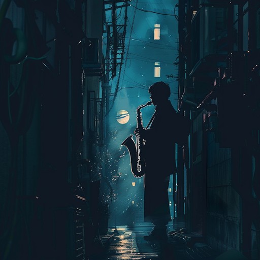 A soulful saxophone wails through a midnight cityscape, setting the stage for a mesmerizing, bittersweet jazz serenade. The gentle piano and soft brushes on the drums add layers of longing, as the sax sings tales of love, loss, and dreams under a starlit sky.