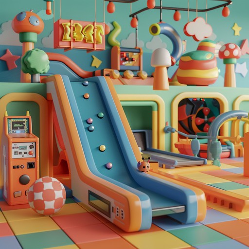 A lively nostalgic phonk track, filled with playful synths and bouncy beats. The energetic and fun atmosphere makes it reminiscent of 90s arcade games, providing a perfect background for bright and cheerful scenes.