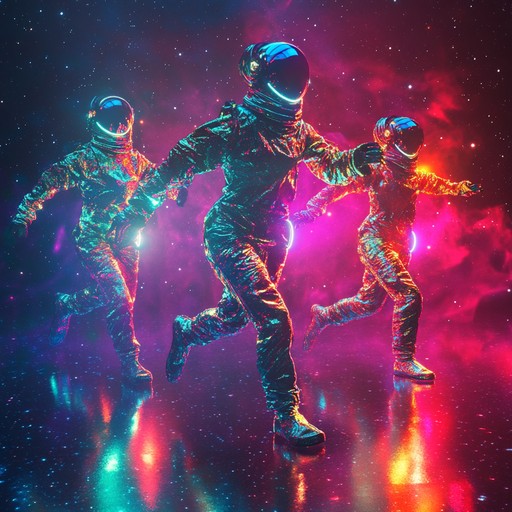 Experience a cosmic dance party with exhilarating salsa rhythms, infused with otherworldly synths. This track catapults traditional salsa into the future, combining percussive beats with spacey synths to create an electrifying atmosphere. Perfect for intergalactic celebrations and astral travels.