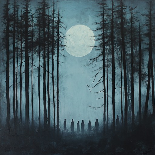 An instrumental piece blending haunting banjo melodies and shadowy fiddle harmonies, evoking the feeling of wandering through a ghostly forest under moonlight