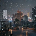 relaxing urban beats capturing city lights and ambiance.