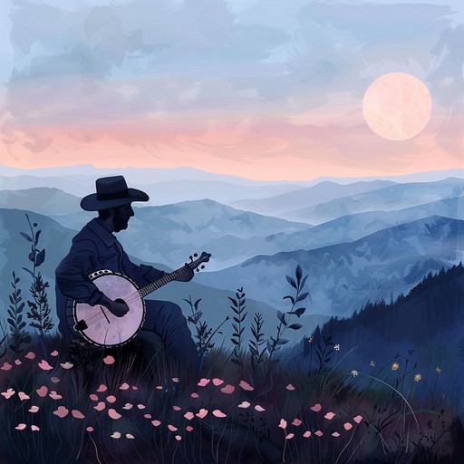 An instrumental composition that weaves soothing banjo melodies with a dreamy, reflective atmosphere, capturing the peacefulness of the appalachian mountains at twilight