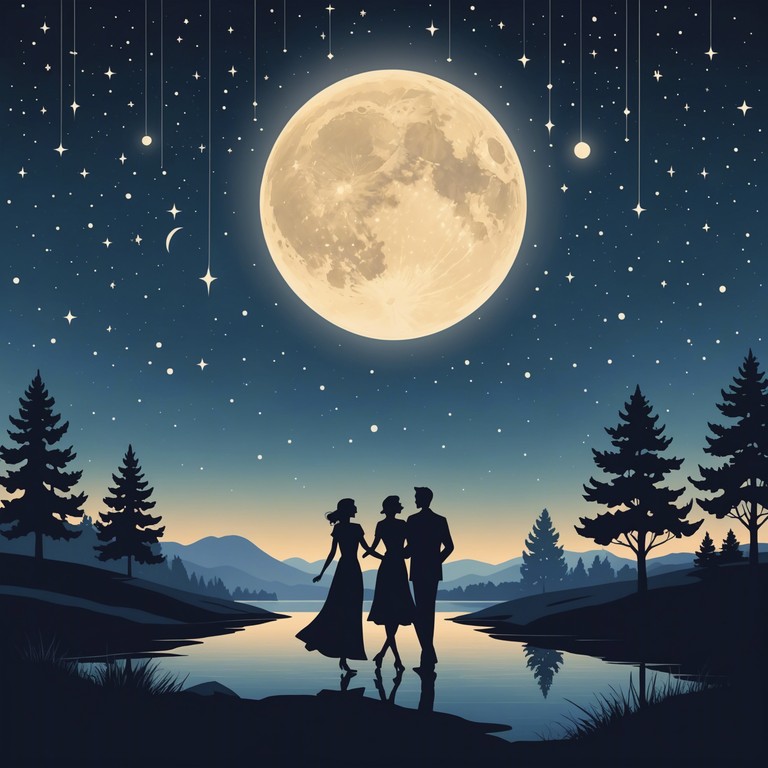 Imagine a serene waltz composed for a late night dance under a canopy of stars. This piece captures the essence of a dreamlike, moonlit evening with its gentle rhythms and soft melodies, providing a comforting escape into the night.