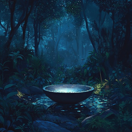 Immerse yourself in an atmospheric soundscape featuring the tranquil hum of a mystical jungle at night. Quirky and unexpected sound elements weave through lush ambient textures, creating an otherworldly yet calming experience perfect for relaxation or introspective moments.