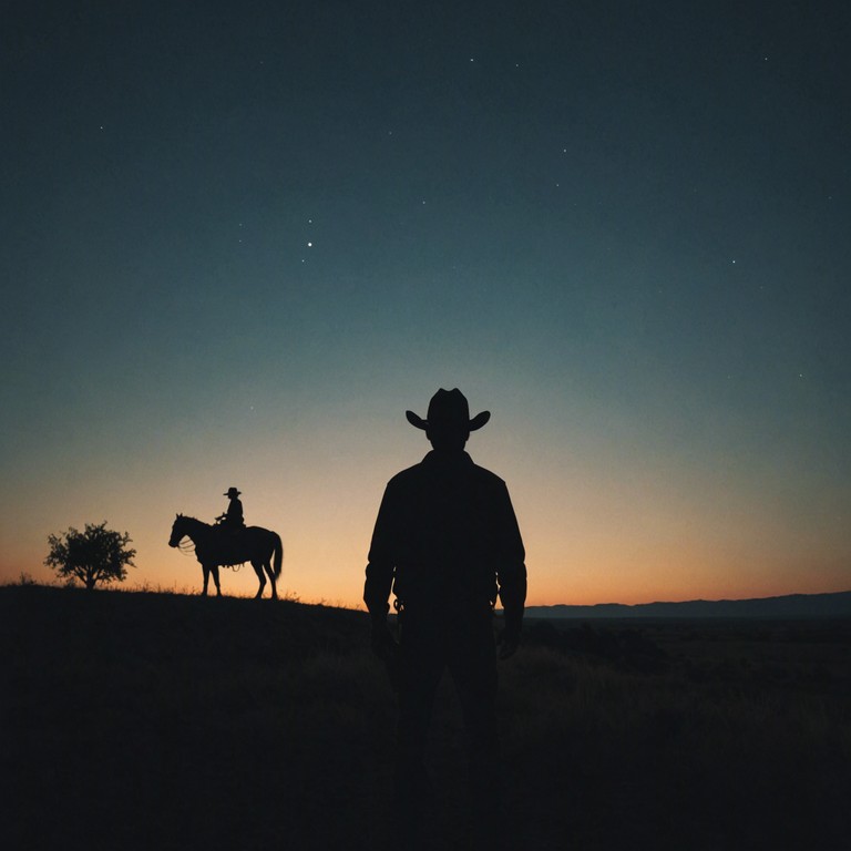 In this alternative version, the song emphasizes a more intense solitude with sharper guitar plucks and deeper silences between notes, creating a more profound sense of being lost in the vast open spaces of a starless rural night.