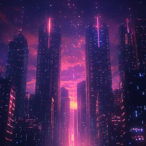 Dive into a futuristic cityscape filled with towering skyscrapers, glowing neon signs, and shadowy alleyways. This instrumental track features intense, driving rhythms and gritty, synthetic sounds that reflect the menacing atmosphere of a cyberpunk world. The relentless beat is punctuated by haunting, distorted melodies that create a sense of unease and tension