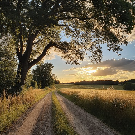 Picture a serene country road bathed in the golden glow of the setting sun. An acoustic guitar gently plucks its way into hearts, evoking nostalgia and warmth. Perfect for lazy summer evenings and heartfelt reflections.