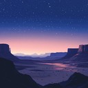 mesmerizing guitar tunes echoing across evening desert plains