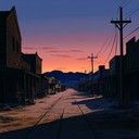 an unsettling western melody evoking tension in desolate towns
