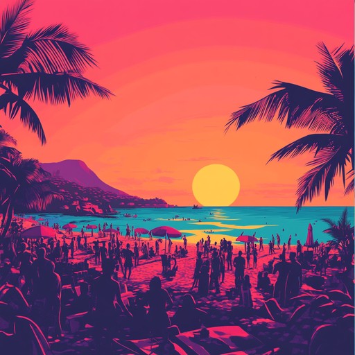 An uptempo, vibrant composition featuring dynamic synth lines and punchy rhythms, designed to bring an electrifying vibe to your summer evening dance parties, ensuring everyone feels elevated and joyous.