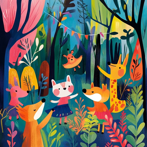 Embodying the essence of a playful woodland dance, this track merges the groovy beats of funk with whimsical capriccio melodies. Picture squirrels and owls jamming out in a vibrant forest setting, creating an exuberant, care free ambiance.