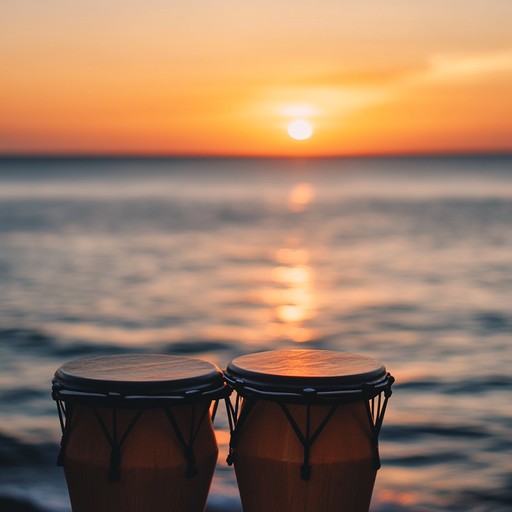 Experience a calming instrumental that melds traditional afro cuban rhythms with serene natural ambiances. Picture a sunset at the ocean's edge as congas and bongos gently pulse, interspersed with soft flute melodies and ambient outdoor sounds. Ideal for relaxation and creating peaceful atmospheres.